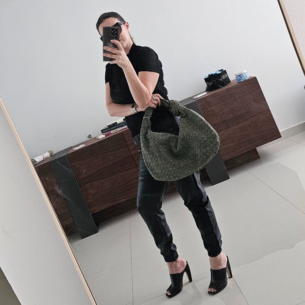Stylish Olive Green Women's Bag - Picture 3 of 7